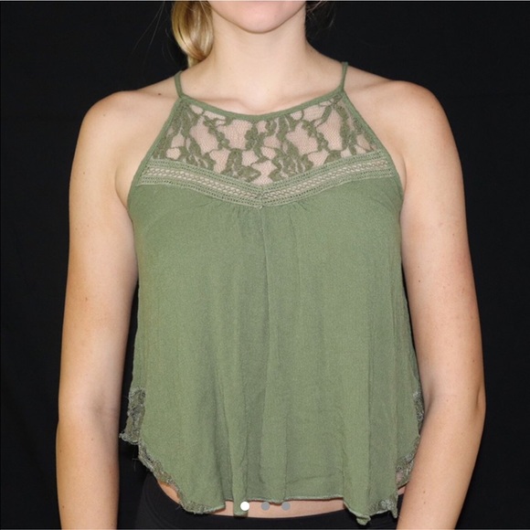 Lace Papaya Tank Top - Picture 1 of 3